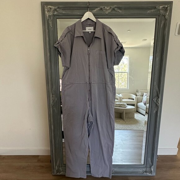 Pistola‎ Jordan Gray Short Sleeves Roll Tab Drawstring Zip-Up Jumpsuit Size XXL - Picture 5 of 11